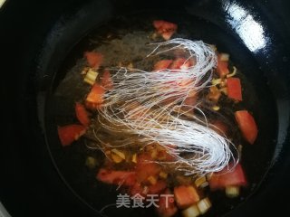 菠菜豆腐粉丝汤的做法步骤：7