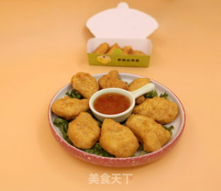 小吃︱炸鸡块的做法步骤：6