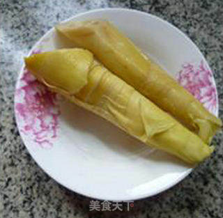 开洋笋尖炒菜芯的做法步骤：2