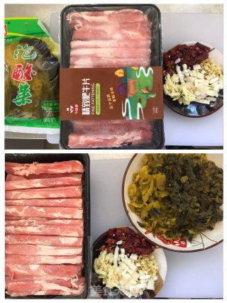 酸菜肥牛的做法步骤：1