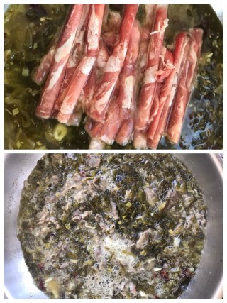 酸菜肥牛的做法步骤：3