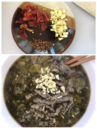 酸菜肥牛的做法步骤：4