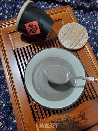 黑豆黑芝麻米糊的做法步骤：9