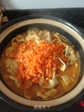 千张豆皮煲的做法步骤：12