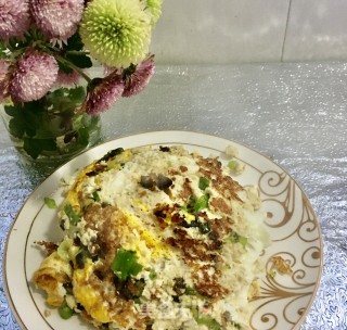 “家常饼”海参豆腐蛋饼的做法步骤：17