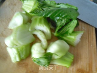 干豆腐烧油菜的做法步骤：3