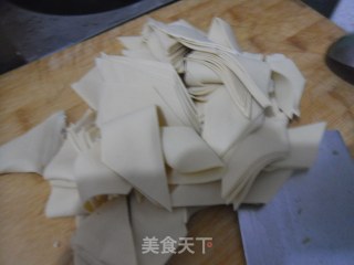 干豆腐烧油菜的做法步骤：4