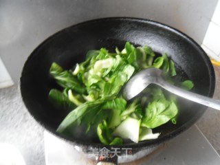 干豆腐烧油菜的做法步骤：5
