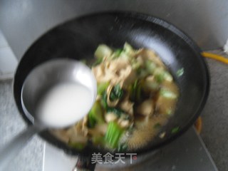 干豆腐烧油菜的做法步骤：9