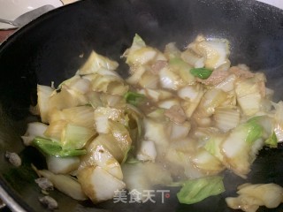 家常炒白菜片儿的做法步骤：9