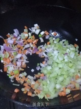茄仔炒饭的做法步骤：7