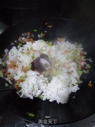 茄仔炒饭的做法步骤：9