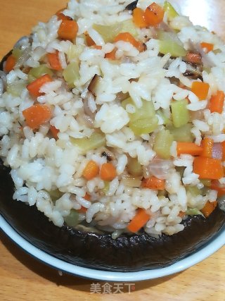 茄仔炒饭的做法步骤：12