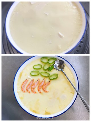 嫩豆腐蒸蛋的做法步骤：4