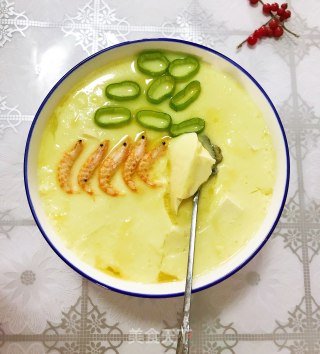 嫩豆腐蒸蛋的做法步骤：5