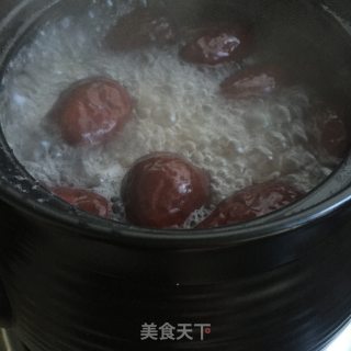 红枣红豆银耳汤的做法步骤：7