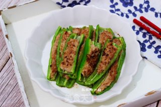 尖椒酿肉的做法步骤：10