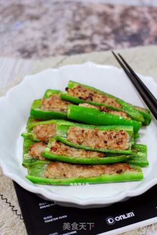 尖椒酿肉的做法步骤：13