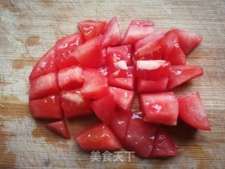 菠菜豆腐蛋花汤的做法步骤：2