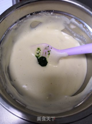 菠菜脆皮蛋糕的做法步骤：9
