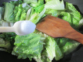 香干生菜炒面鱼的做法步骤：4