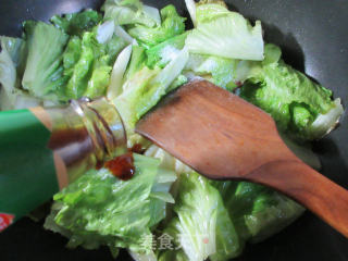 香干生菜炒面鱼的做法步骤：5
