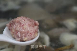 平菇肉圆汤的做法步骤：5