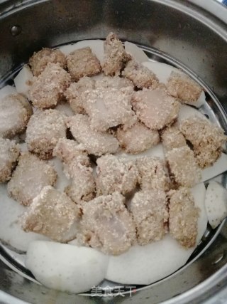 粉蒸排骨的做法步骤：8