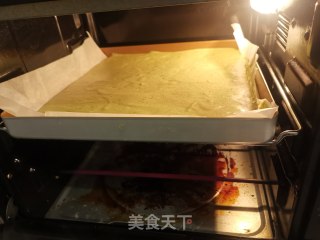 抹茶奶油卷的做法步骤：15