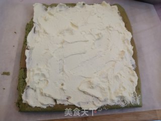 抹茶奶油卷的做法步骤：18
