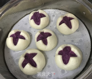 紫薯开花馒头的做法步骤：12