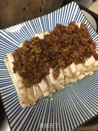 芋头丝蒸肉末的做法步骤：7