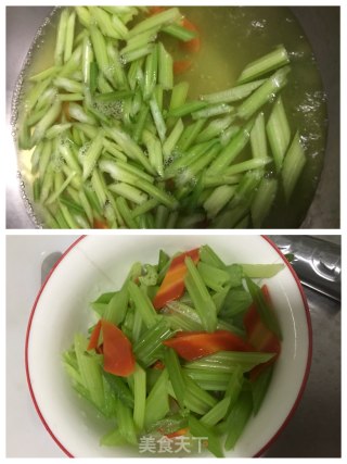 核桃仁炒芹菜的做法步骤：4