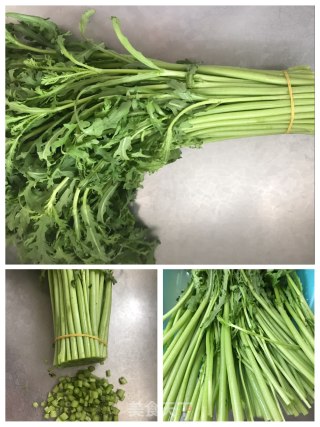 炒茼蒿的做法步骤：1