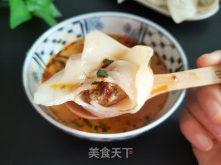 菜芯猪肉馄饨的做法步骤：15