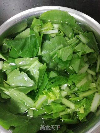 小满日食记之小白菜牡蛎汤的做法步骤：3