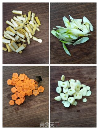 豆腐干炒西兰花的做法步骤：3