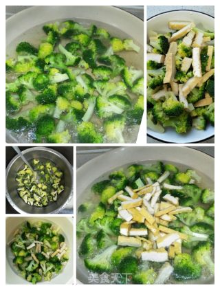 豆腐干炒西兰花的做法步骤：4