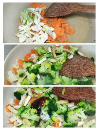 豆腐干炒西兰花的做法步骤：6