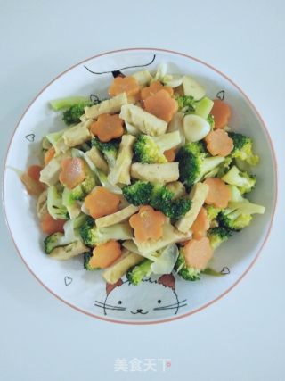 豆腐干炒西兰花的做法步骤：7