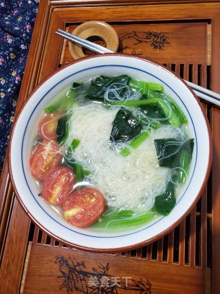 米粉菠菜汤的做法步骤：11