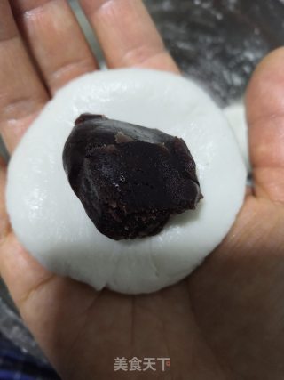 红豆糯米饼的做法步骤：6