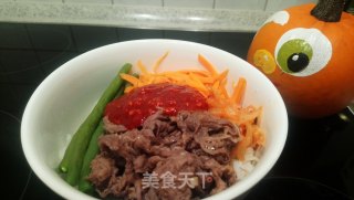 秘制韩式拌饭的做法步骤：8