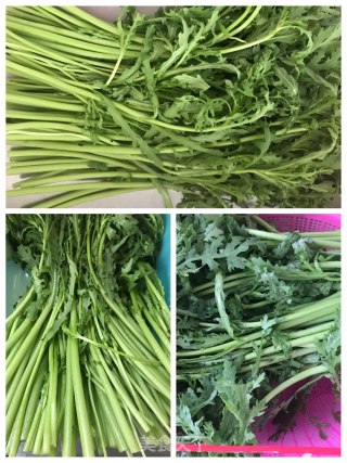 茼蒿猪肉馅水饺的做法步骤：2