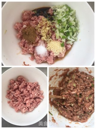 茼蒿猪肉馅水饺的做法步骤：3