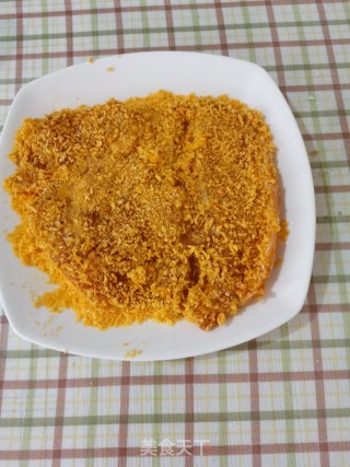 黄金烤鸡排的做法步骤：8