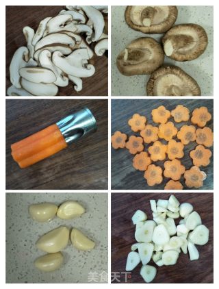 素炒香菇油菜的做法步骤：4