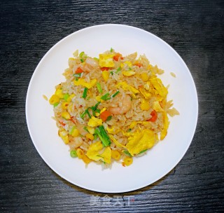 虾仁炒饭的做法步骤：7