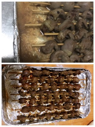 烤鸡心的做法步骤：4