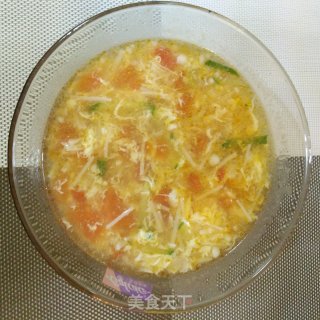 金针菇蛋花汤的做法步骤：11